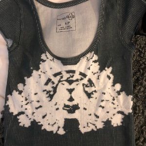 Free people cropped shirt